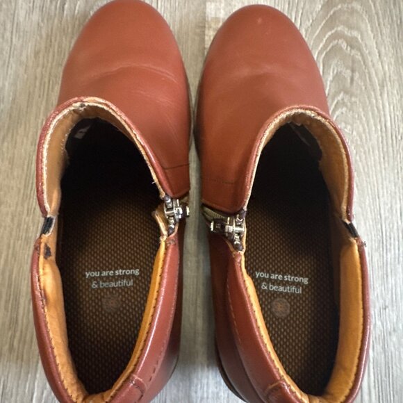 Xena Gravity Safety Shoe Cognac Brown Women's Size 9.5 Steel Toe Work Non-slip - Picture 7 of 11